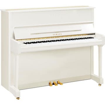 Yamaha P121 M PWH messing piano (wit hoogglans), Muziek en Instrumenten, Piano's, Nieuw, Wit, Piano
