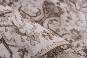 Wasbaar Vloerkleed | Vegas | Medaillon | Taupe | 160x230 cm, Verzenden, Nieuw