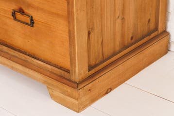 Massief dressoir HERITAGE 148 cm naturel grenen industrieele, Ophalen of Verzenden, Nieuw