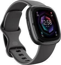 Fitbit Sense 2 40 mm grafiet met een siliconen polsband, Verzenden, Gebruikt