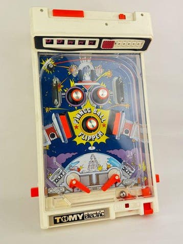 Bordspel - Vintage Tomy Electric Arcade Pinball Machine Toy, Nieuw