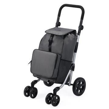 Brisby 60L Deluxe Boodschappentrolley met 4 Wielen - GRIJS, Ophalen of Verzenden, Nieuw, Overige typen