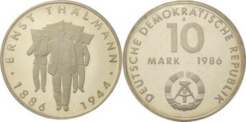 10 Mark 1986 Kurs- en Gedenkmunten, Verzenden