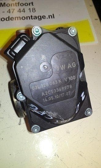 gasklep, gasklephuis, smoorklep, regelaar, 03L128063K, Nieuw