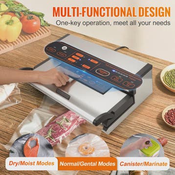 Automatische Vacuümsealer Machine met Rolhouder en Snijder -, Verzenden, Nieuw
