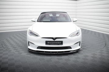 Maxton Frontspoiler V.3 Tesla Model S Plaid Mk1 Facelift, Verzenden