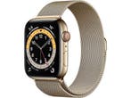 Apple Watch Series 6 - GPS + 4G - 44mm Roestvrij Staal -, Sieraden, Tassen en Uiterlijk, Smartwatches, Verzenden, Zo goed als nieuw