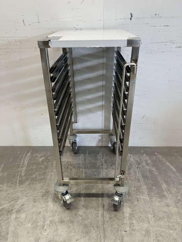 HCB RVS Regaalwagen 6 x 1/1 GN gastronorm 95 cm Horeca, Zakelijke goederen, Ophalen of Verzenden, Nieuw in verpakking
