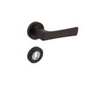 5 X INTERSTEEL CANDY DEURKRUK OP ROND ROZET ANTRACIET/CHROOM, Ophalen of Verzenden, Nieuw, Chroom