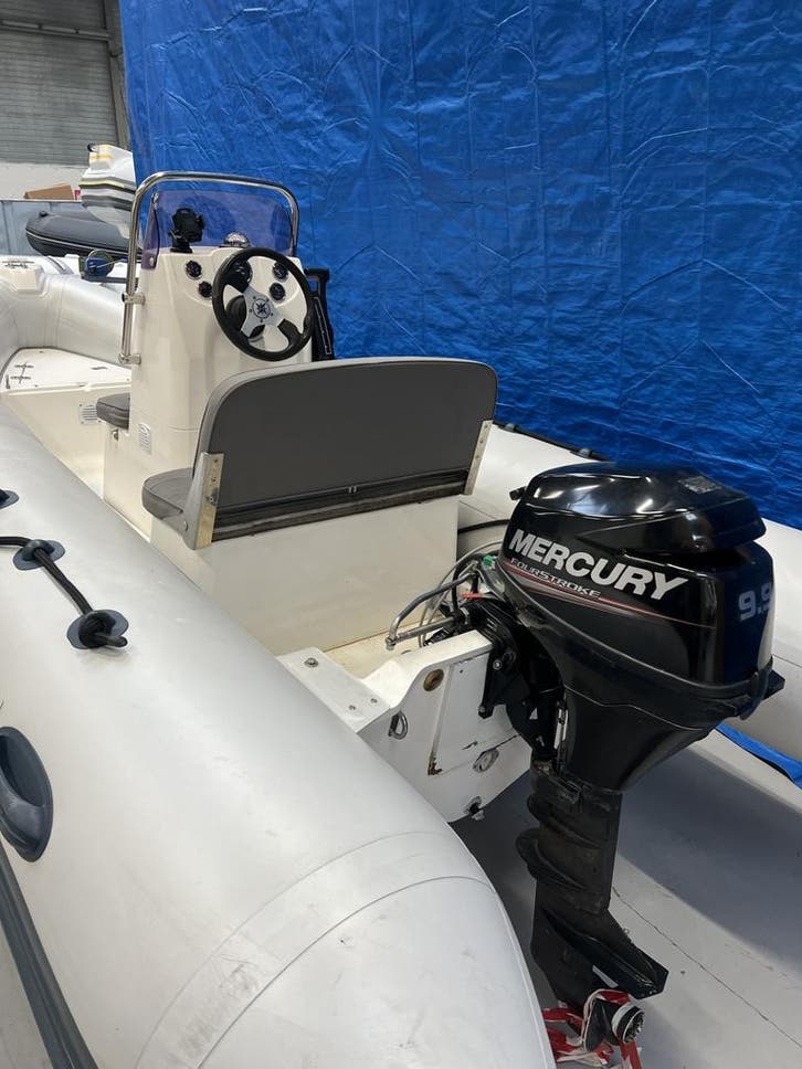 Brig Falcon 450 | Mercury 9.9 pk | Vaarklaar!, Watersport en Boten, Rubberboten, Overige materialen, Benzine, Gebruikt, Overige merken