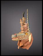 Sculptuur bozo 70 cm - volledige Bozo-marionet uit Mali -