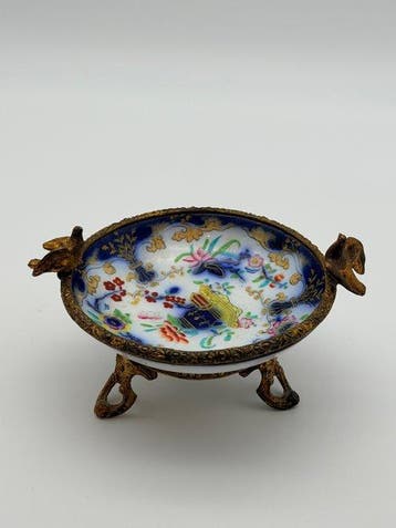Schotel - Oiseaux – Époque Napoléon III - Porselein, Brons -