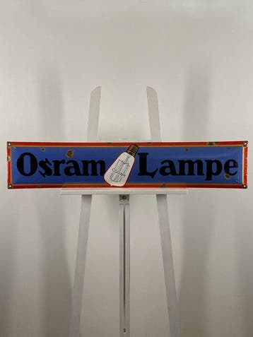 OSRAM - Emaille bord - 100×20 cm - Gemaakt van dikke
