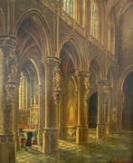 Riccardo Rizzatti (XX) - Eglise de la Chapelle à Bruxelles