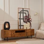 *WOONWINKEL* Starfurn Brandy Tv-meubel In Mangohout 180 Cm, Huis en Inrichting, Kasten | Televisiemeubels, Verzenden, Nieuw