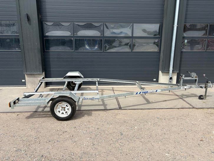 Twin Trailer Sensation Boottrailer Enkelas, Watersport en Boten, Boottrailers, Gebruikt