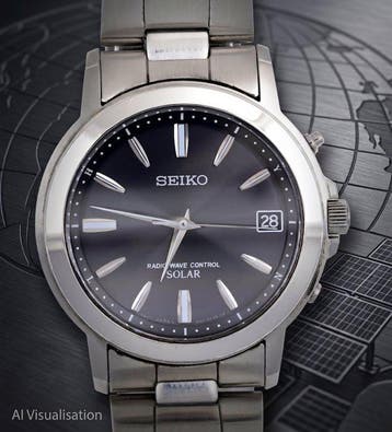 Seiko - Solar Radio Wave Control - Zonder minimumprijs -