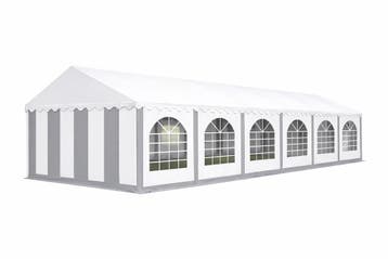 Premium Partytent PVC 5x12x2 mtr in Wit-Grijs (5x12 meter), Verzenden, Nieuw, 2 meter of meer, Partytent