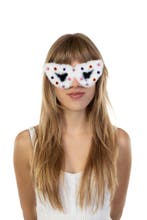 Hartjes Bont Zonnebril Wit Montuur Steentjes Kunststof Zwart, Ophalen of Verzenden, Nieuw, Feestartikel, Carnaval