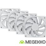 Hyte FA12 120mm PWM Fan 4 Pack [SNOW WHITE], Verzenden, Nieuw