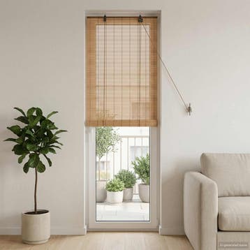 vidaXL Rolgordijn Bruin 60 x 220 cm Bamboe, Verzenden, Nieuw, Bruin