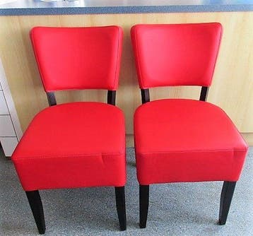 Stoel rood, Gebruikt