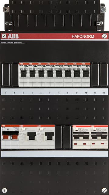 ABB Hafonorm PV-WP-Groepenkast | HS 40A - 8 groepen 2 x ALS, Ophalen of Verzenden, Nieuw, Groepenkast