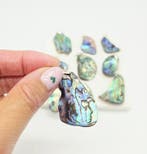 Paua opaal schelp - Zeeopaal Hanger (zie filmpje), Ophalen of Verzenden