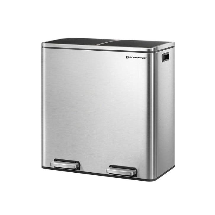 Prullenbak - pedaalemmer - 2 x 15 liter - totaal 30 liter -, Huis en Inrichting, Woonaccessoires | Prullenbakken, Verzenden