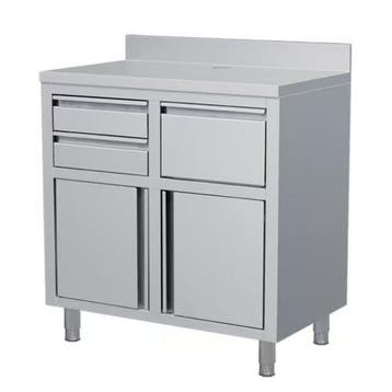 RVS KOFFIE WERKTAFEL 1250X600, Zakelijke goederen, Horeca | Keukenapparatuur, Verzenden, Nieuw in verpakking