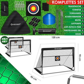 Voetbaldoeltjes - doel en goal set - 2 stuks met bal - met, Verzenden, Nieuw