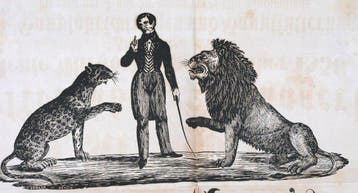 G. Kreutzberg`s weltberühmte Menagerie. - 1856, Antiek en Kunst