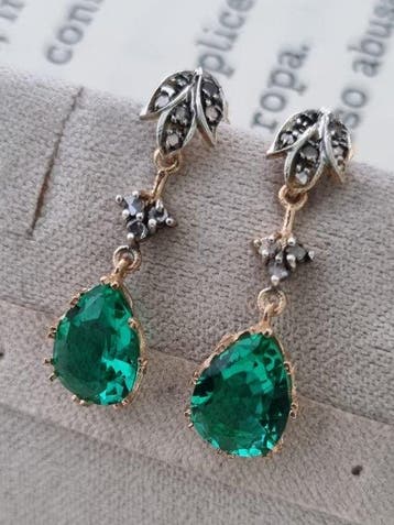 Zonder minimumprijs - Oorbellen - 9 kt. Zilver, Geel goud, Sieraden, Tassen en Uiterlijk, Nieuw