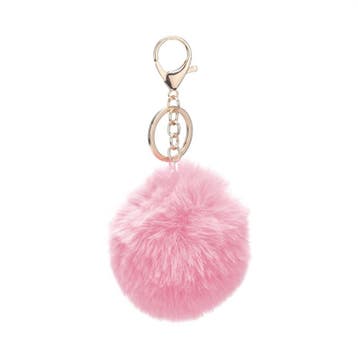 Super zachte fluffy sleutelhanger licht goudkleur c.a. 13..., Ophalen of Verzenden, Nieuw, Bedel