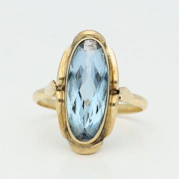 Ring - 14 karaat Geel goud - Spinel, Nieuw