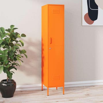 vidaXL Lockerkast 35x46x180 cm staal oranje, Verzenden, Nieuw