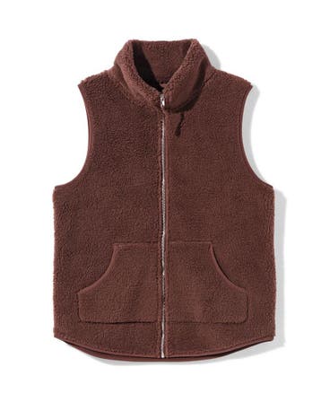 HEMA Damesbodywarmer sherpa donkerbruin, Verzenden, Nieuw