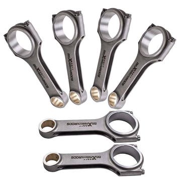 6 4340 EN24 Forged Conrods + ARP2000 bolts geschikt voor..., Auto-onderdelen, Motor en Toebehoren, Verzenden, Nieuw, Audi