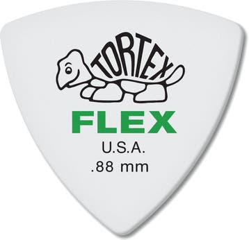 Jim Dunlop 456P088 Tortex Flex bas plectrum 0.88 mm 6-pack, Muziek en Instrumenten, Instrumenten | Toebehoren, Ophalen of Verzenden