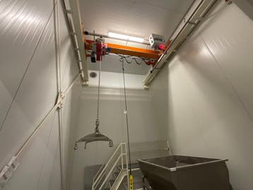 Online veiling: HADEF, bovenloopkraan met elektrische, Zakelijke goederen