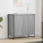 vidaXL Bijzetkast Grijs Sonoma 79 x 36 x 75 cm Bewerkt hout, Huis en Inrichting, Kasten | Buffetkasten, Minder dan 50 cm, Verzenden