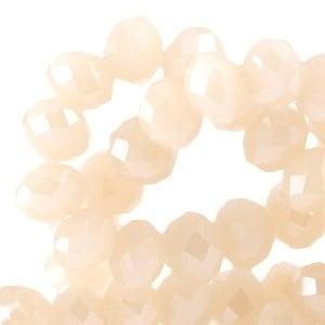 15 x Top Facet kralen 6x4 mm disc Light rose peach - Diam..., Ophalen of Verzenden, Nieuw, Kraal