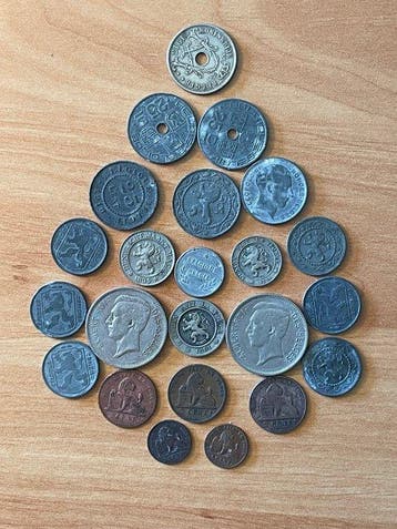 . België tres beau lot de 23 pieces anciennes de belgique
