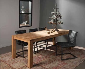 Tower Living Eettafel Losari rechthoekig teakhout 140x80x78, Huis en Inrichting, Tafels | Eettafels, Ophalen of Verzenden, Nieuw