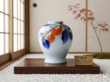 Vaas - Porselein, Fukagawa Seiji Arita porselein bloemvaas -