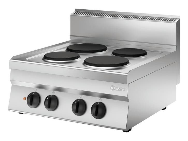 Bartscher Fornuis | Elektrisch | 4 Kookplaten | 8.2kW | 700x, Zakelijke goederen, Horeca | Keukenapparatuur, Nieuw in verpakking