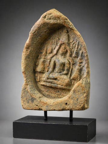 Tablette votive - Royaume de Pagan 11th/12th c. - sculptuur