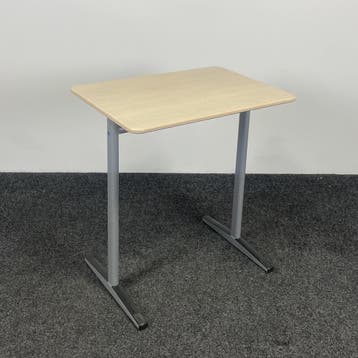 Schoolbureau - Grijs Onderstel | 70 x 50 cm, Ophalen of Verzenden, Gebruikt