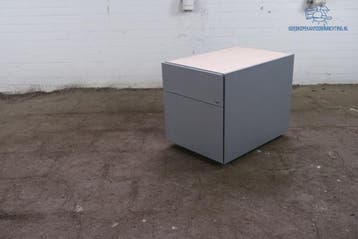 Gispen ladeblok 2 lades ahorn grijs 49x42x60 cm compact, Verzenden, Gebruikt