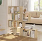 Stellingkast 4 Niveaus – Traptrede Boekenkast Wit/Licht Eik, Verzenden, Nieuw